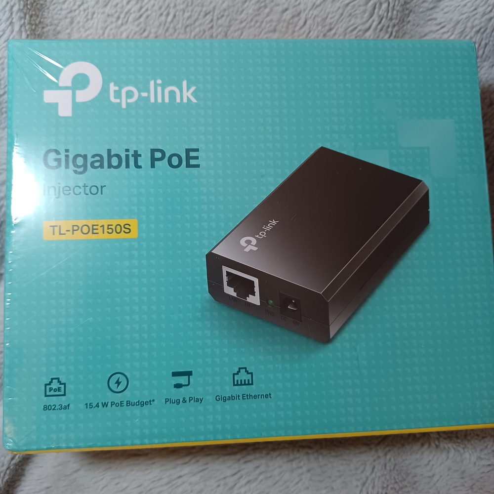 TP-Link Black Gigabit PoE Injector